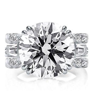 3pc wedding sets - Italo Created White Sapphire Ring Set Cocktail Rings Set Travel Engagement Ring Set, Italo jewelry - Online Catalog