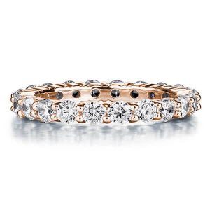 eternity band - Eternity Rose Gold Wedding Band (2.20 CT. TW.), Italo jewelry - Online Catalog