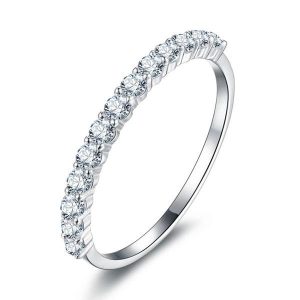 classic band - Half Eternity Round Wedding Band (0.39 CT. TW.), Italo jewelry - Online Catalog