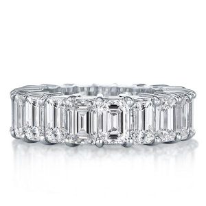 Eternity band - Italo Emerald Cut Eternity Wedding Band Ring Affordable, Apparel & Accessories, Italo jewelry - Online Catalog