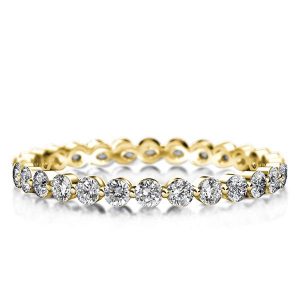 Eternity band - Italo Golden Eternity Created White Sapphire Wedding Band, Apparel & Accessories, Italo jewelry - Online Catalog