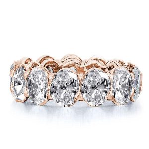 Eternity band - Italo Rose Gold Eternity Created White Sapphire Wedding Band, Apparel & Accessories, Italo jewelry - Online Catalog