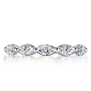 Eternity band - Italo Eternity Marquise Created White Sapphire Wedding Band, Apparel & Accessories, Italo jewelry - Online Catalog