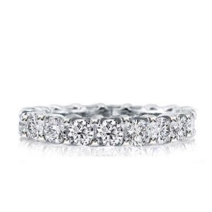 Eternity band - Italo U-Prong Eternity Created White Sapphire Wedding Band, Apparel & Accessories, Italo jewelry - Online Catalog