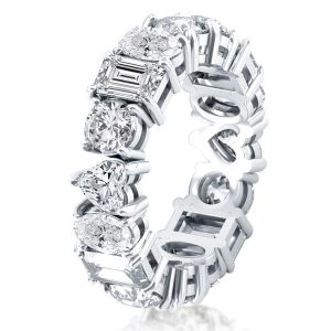Eternity band - Italo Unique Eternity Created White Sapphire Wedding Band, Apparel & Accessories, Italo jewelry - Online Catalog