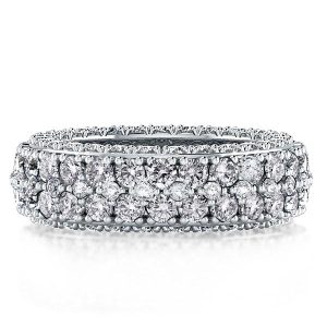 Eternity band - Italo Double Row Eternity Created White Sapphire Wedding Band, Apparel & Accessories, Italo jewelry - Online Catalog