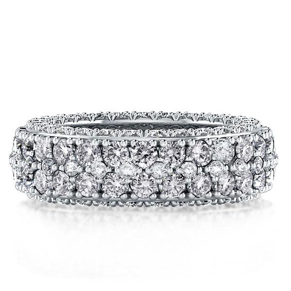 Eternity band - Italo Double Row Eternity Created White Sapphire Wedding Band, Apparel & Accessories, Italo jewelry - Online Catalog