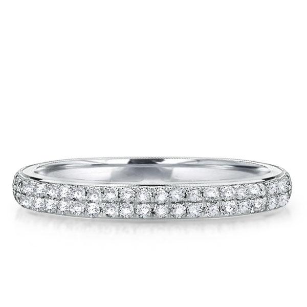 Eternity band - Italo Double Row Eternity Created White Sapphire Wedding Band, Apparel & Accessories, Italo jewelry - Online Catalog