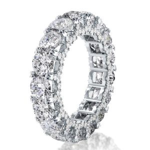 Eternity band - Italo Eternity Double Prong Created White Sapphire Wedding Band, Apparel & Accessories, Italo jewelry - Online Catalog