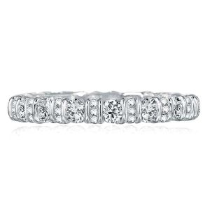 Eternity band - Italo Bar Setting Etertnity Created White Sapphire Wedding Band, Apparel & Accessories, Italo jewelry - Online Catalog
