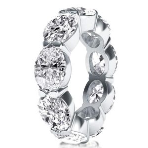 Eternity band - East West Oval Eternity Wedding Band, Apparel & Accessories, Italo jewelry - Online Catalog