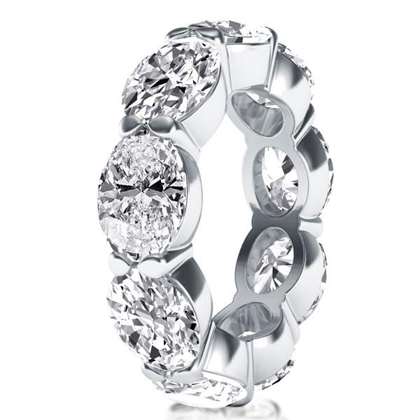 Eternity band - East West Oval Eternity Wedding Band, Apparel & Accessories, Italo jewelry - Online Catalog