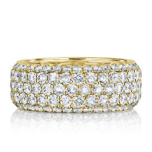 Eternity band - Golden Five Row Eternity Wedding Band(2.75 CT. TW.), Apparel & Accessories, Italo jewelry - Online Catalog