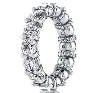 Eternity band - Italo Eterntiy Round Created White Sapphire Wedding Band, Apparel & Accessories, Italo jewelry - Online Catalog