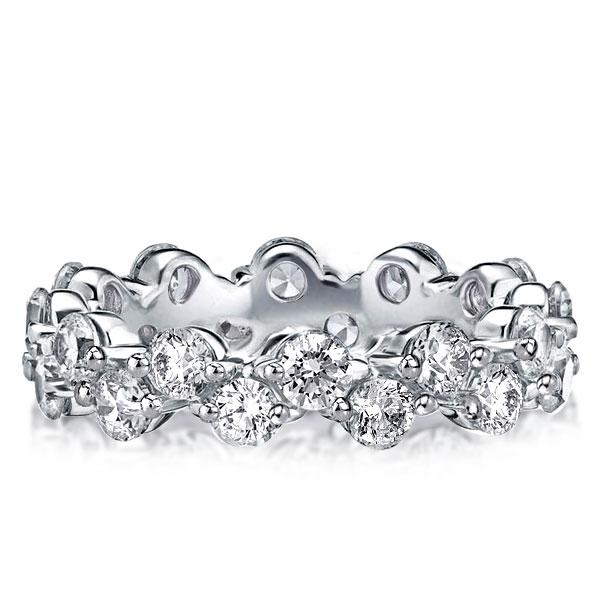 Eternity band - Italo Eternity Round Created White Sapphire Wedding Band, Apparel & Accessories, Italo jewelry - Online Catalog