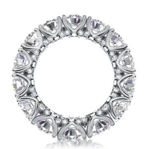 Eternity band - Italo Eternity Round Created White Sapphire Wedding Band, Apparel & Accessories, Italo jewelry - Online Catalog