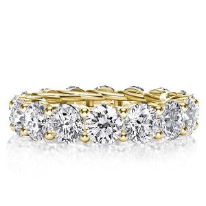 Eternity band - Golden Round Eternity Created White Sapphire Wedding Band, Apparel & Accessories, Italo jewelry - Online Catalog