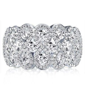 anniversary band - Italo Unique Anniversary Ring Sterling Silver Wedding Band For Her, Italo jewelry - Online Catalog