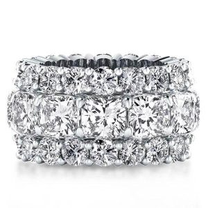 Eternity band - Eternity Cushion Cut Wedding Band Eternity Band For Women, Apparel & Accessories, Italo jewelry - Online Catalog