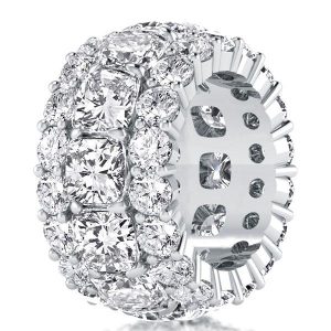 eternity band - Eternity Cushion Cut Wedding Band Eternity Band For Women, Italo jewelry - Online Catalog