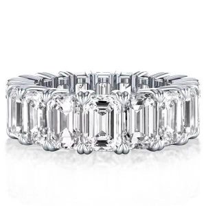Eternity band - Eternity Double Prong Emerald Wedding Band(8.15 CT. TW.), Apparel & Accessories, Italo jewelry - Online Catalog