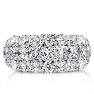 Eternity band - Italo Triple Row Eternity Created White Sapphire Wedding Band, Apparel & Accessories, Italo jewelry - Online Catalog