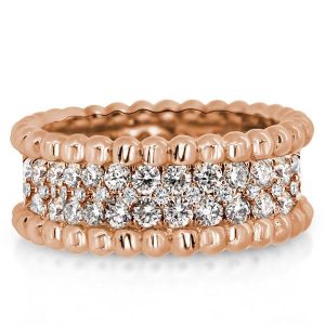 Eternity band - Rose Gold Dot Wedding Band(1.25 CT. TW.), Apparel & Accessories, Italo jewelry - Online Catalog