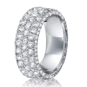 Eternity band - Italo Micro Pave Eternity Created White Sapphire Wedding Band, Apparel & Accessories, Italo jewelry - Online Catalog