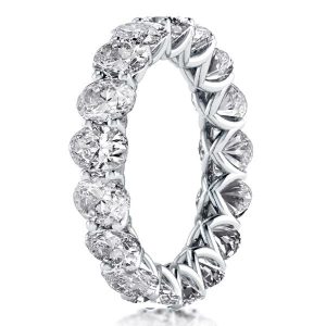 Eternity band - Eternity Oval Created White Sapphire Wedding Band(6.00 CT. TW), Apparel & Accessories, Italo jewelry - Online Catalog