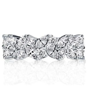 Eternity band - Italo Eternity Wedding Band For Women Leaf Wedding Band, Apparel & Accessories, Italo jewelry - Online Catalog