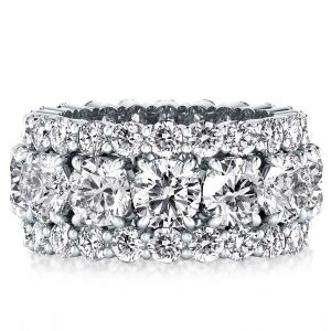 Eternity band - Triple Row Round Wedding Band(7.55 CT. TW.), Apparel & Accessories, Italo jewelry - Online Catalog