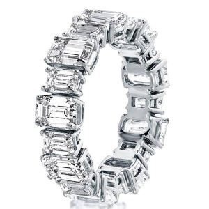 Eternity band - Luxury Emerald Eternity Wedding Band (8.10 CT. TW.), Apparel & Accessories, Italo jewelry - Online Catalog