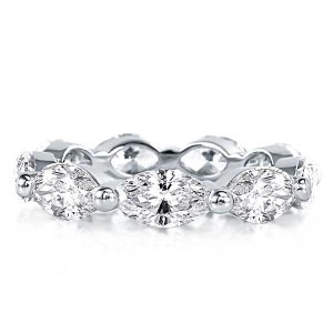 Eternity band - Eternity Marquise Wedding Band(2.95 CT. TW.), Apparel & Accessories, Italo jewelry - Online Catalog
