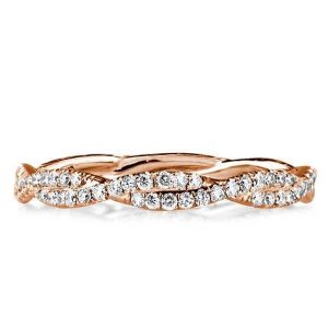 Eternity band - Rose Gold Twist Wedding Band(1.25 CT. TW.), Apparel & Accessories, Italo jewelry - Online Catalog