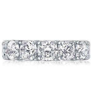 Eternity band - Eternity Crescent Design Cushion Wedding Band (1.30CT. TW.), Apparel & Accessories, Italo jewelry - Online Catalog