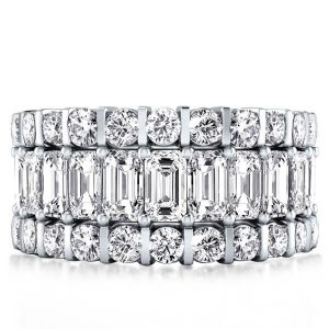Eternity band - Triple Row Bar Setting Wedding Band (8.06 CT. TW.), Apparel & Accessories, Italo jewelry - Online Catalog