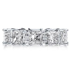 Eternity band - Princess & Asscher Cut Wedding Band, Apparel & Accessories, Italo jewelry - Online Catalog