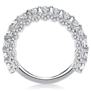 Eternity band - Classic Three Quaters Round Wedding Band, Italo jewelry - Online Catalog