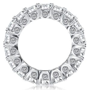 eternity band - Classic Round & Princess Cut Wedding Band, Italo jewelry - Online Catalog