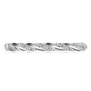 eternity band - Twist Design Eternity Wedding Band, Italo jewelry - Online Catalog