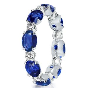 Eternity band - Oval & Round Alternating Eternity Band, Apparel & Accessories, Italo jewelry - Online Catalog