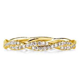classic band - Golden Twist Wedding Band Infinity Ring Eternity Band For Women, Italo jewelry - Online Catalog
