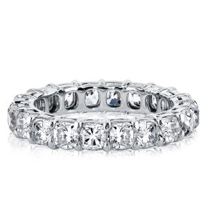 Eternity band - Cushion Cut Eternity Created White Sapphire Wedding Band, Apparel & Accessories, Italo jewelry - Online Catalog