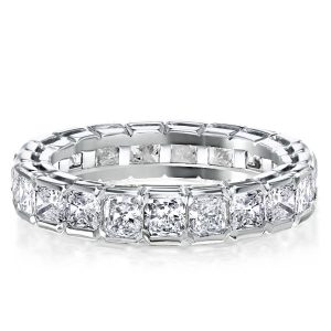 Eternity band - Bezel Setting Radiant Eternity Wedding Band, Apparel & Accessories, Italo jewelry - Online Catalog