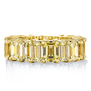 Eternity band - Golden Emerald Yellow Topaz Eternity Wedding Band, Apparel & Accessories, Italo jewelry - Online Catalog