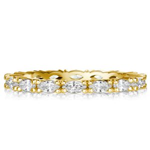 Eternity band - Golden Marquise Cut Eternity Wedding Band, Apparel & Accessories, Italo jewelry - Online Catalog