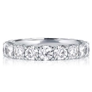 eternity band - Round Cut French Setting Eternity Band For Women, Italo jewelry - Online Catalog