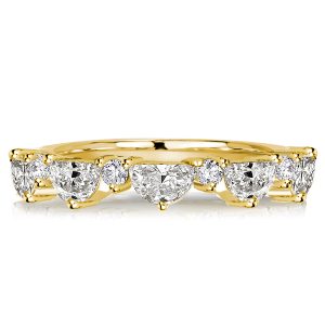 Eternity band - Half Moon Half Eternity Wedding Band For Women, Apparel & Accessories, Italo jewelry - Online Catalog