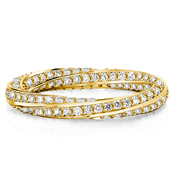 Eternity band - Italo Golden Infinity Design Round Cut Eternity Wedding Band, Apparel & Accessories, Italo jewelry - Online Catalog