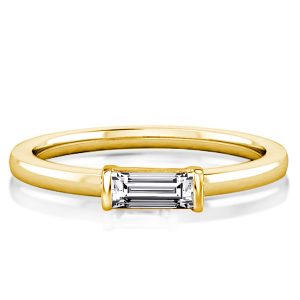 Classic band - East West Baguette Cut Wedding Band For Women, Italo jewelry - Online Catalog